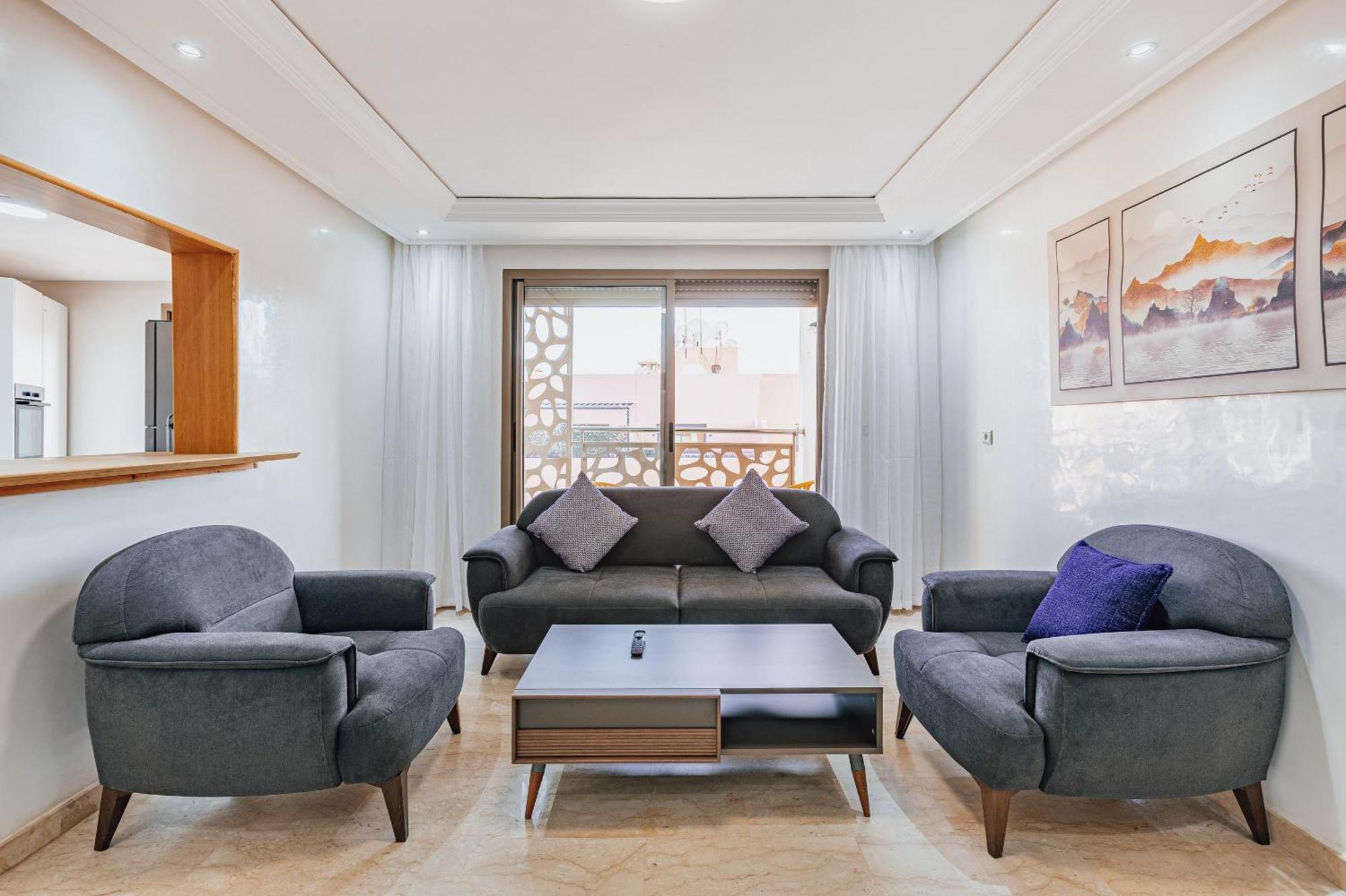 Migdal Gueliz Apart Hotel Marrakesh Bagian luar foto