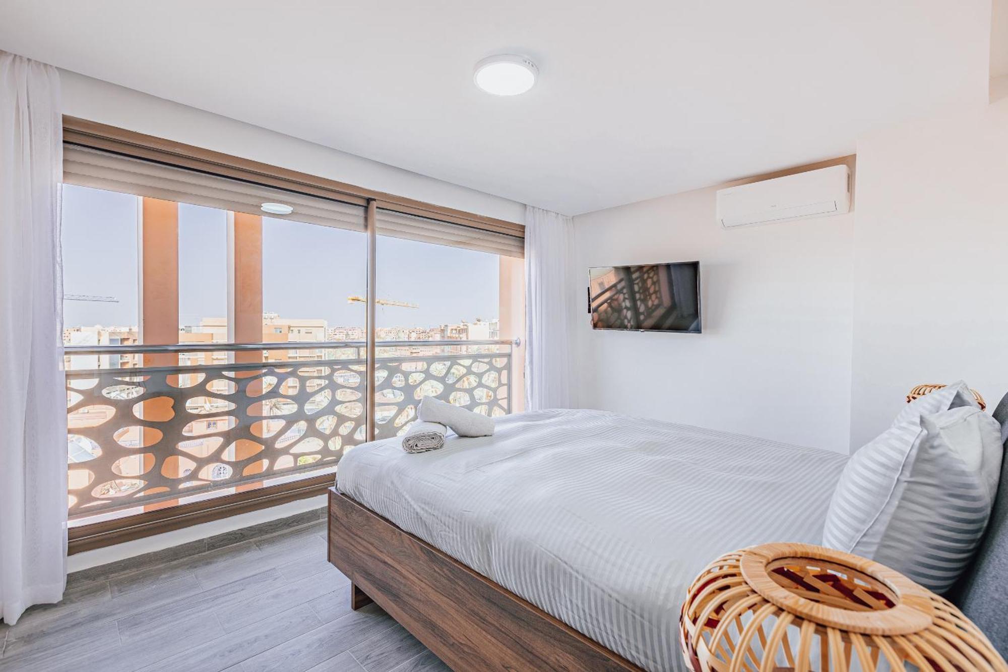 Migdal Gueliz Apart Hotel Marrakesh Bagian luar foto